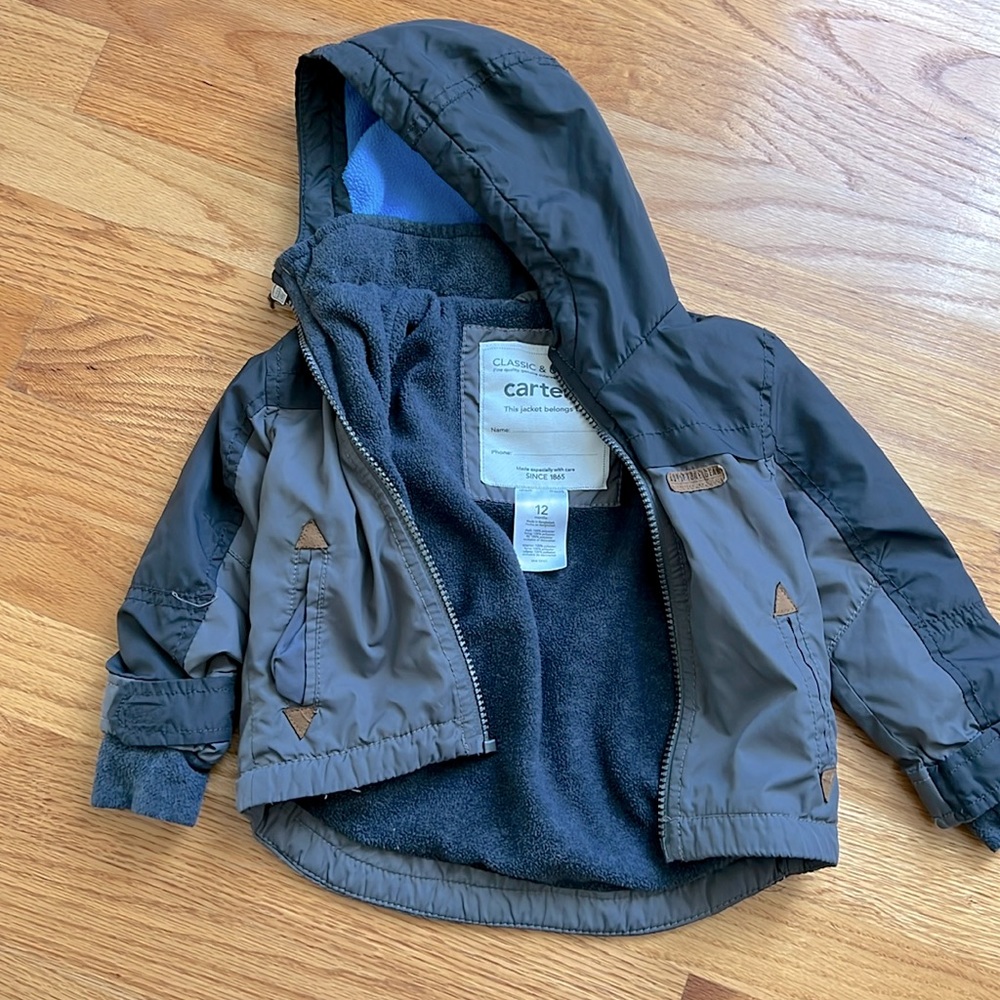Carter’s winter jacket, size 12mo.